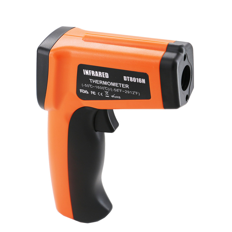 Temperaturpistol Infraröd termometer digitalt verktyg handhållet med lasersikt noggrann skärmbatteri
