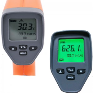 Industriell hög noggrannhet Hot Selling -50 till 750 Celsius Laser-infraröd termometer