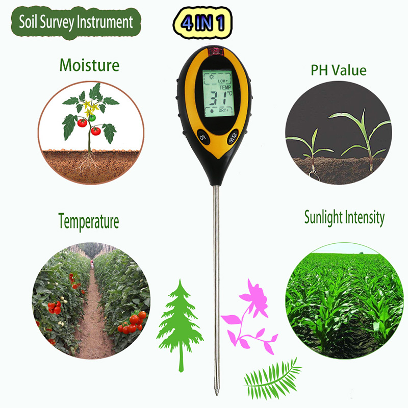 Dataloggers jordfuktighetssonder Hög noggrannhet PH PH-mättermometer