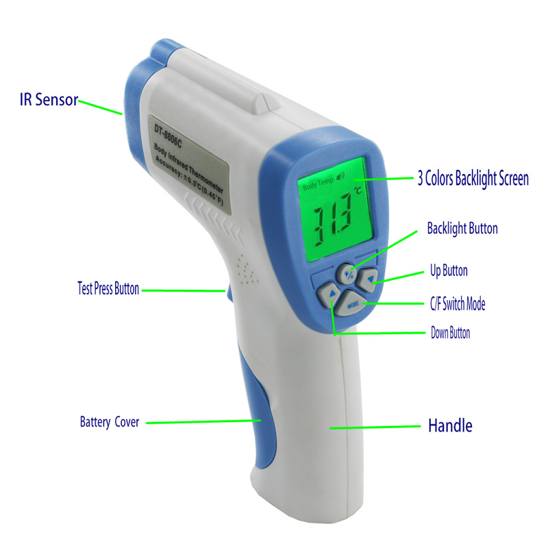 + -0,3C / 0.54F noggrannhet och 32 till 43Celsius temperaturområde Klinisk termometer för barn och vuxna gamla män Etc